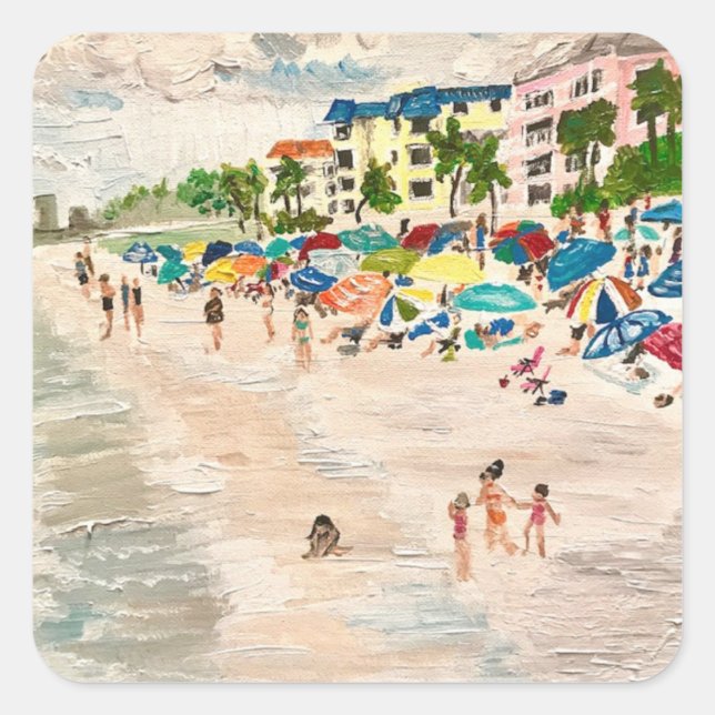 "Fort Myer's Beach" Florida Sticker  (Front)