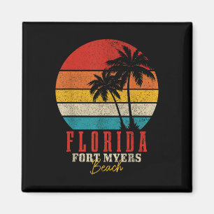 Fort Myers Beach Florida Vintage Usa America Souve Magnet