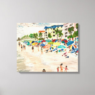 "Fort Myers Beach" in acrylic Canvas Print