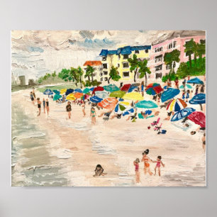 "Fort Myers Beach" in acrylic Poster