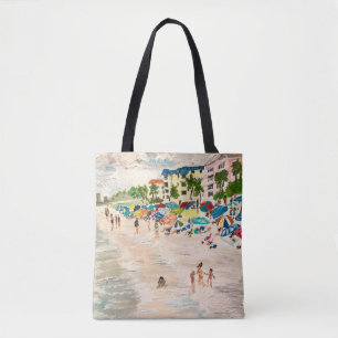 "Fort Myer's Beach" painting by Therese Kramer Tote Bag