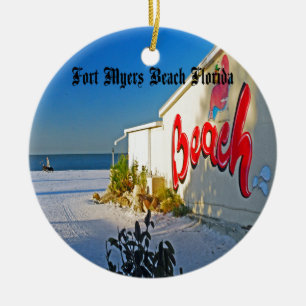 Fort Myers florida Ceramic Tree Decoration