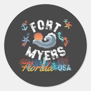 Fort Myers, Florida Classic Round Sticker