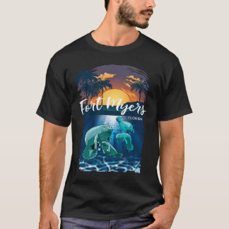 Fort Myers Florida Manatees  Vacation Souvenir Man T-Shirt