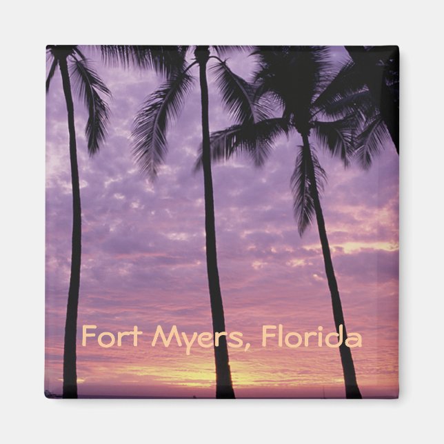 Fort Myers, Florida Photo Souvenir Fridge Magnet (Front)