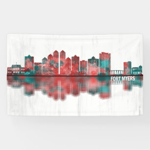 Fort Myers Florida Skyline Banner