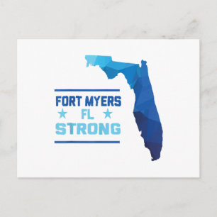 Fort Myers Florida Strong Postcard