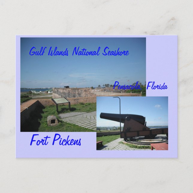 Fort Pickens, Pensacola, Fl... Postcard (Front)