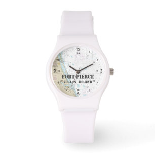 Fort Pierce FL Latitude Longitude Nautical Chart Watch