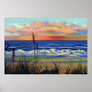 Fort Pierce Florida Beach at Sunrise Poster