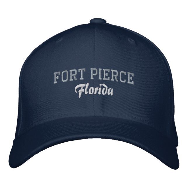 Fort Pierce Florida Embroidered Hat (Front)