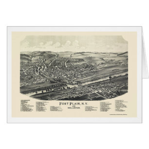 Fort Plain & Nelliston, NY Panoramic Map - 1891