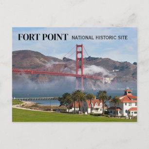 Fort Point Coast Guard Station, Golden Gate Bridge Postcard