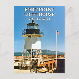 Fort Point Lighthouse, California Postcard
