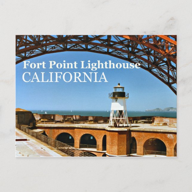 Fort Point Lighthouse, California Postcard (Front)