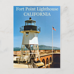 Fort Point Lighthouse, California Postcard