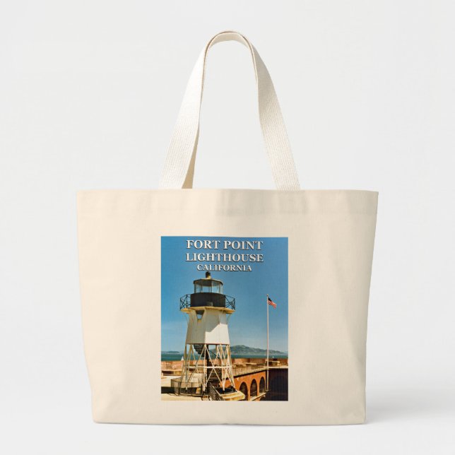Fort Point Lighthouse, California Tote Bag (Front)