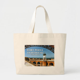 Fort Point Lighthouse, California Tote Bag