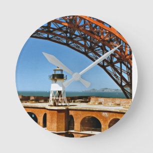 Fort Point Lighthouse, California Wall Clock