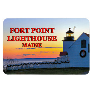 Fort Point Lighthouse, Maine Flexi Magnet