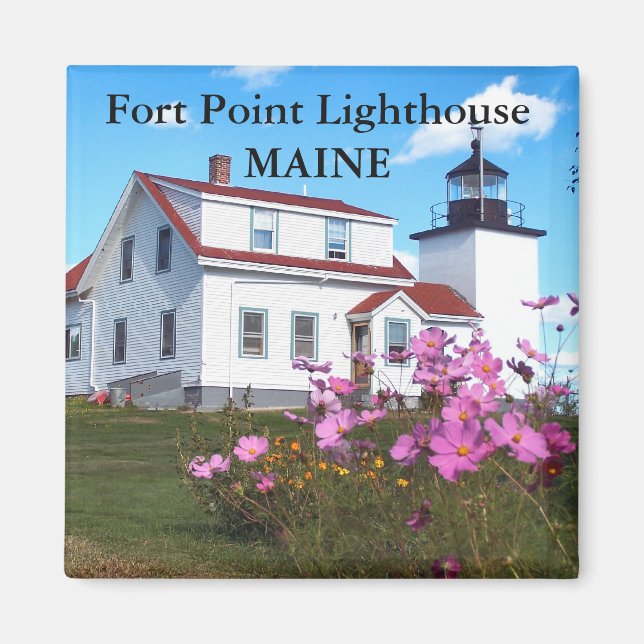 Fort Point Lighthouse, Maine Magnet (Front)