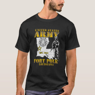 Fort Polk Tigerland The Home of Heroes Louisiana M T-Shirt