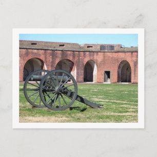 Fort Pulaski Weapon Postcard
