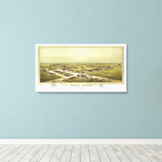 Fort Reno Oklahoma Territory 1891 Lithograph Canvas Print