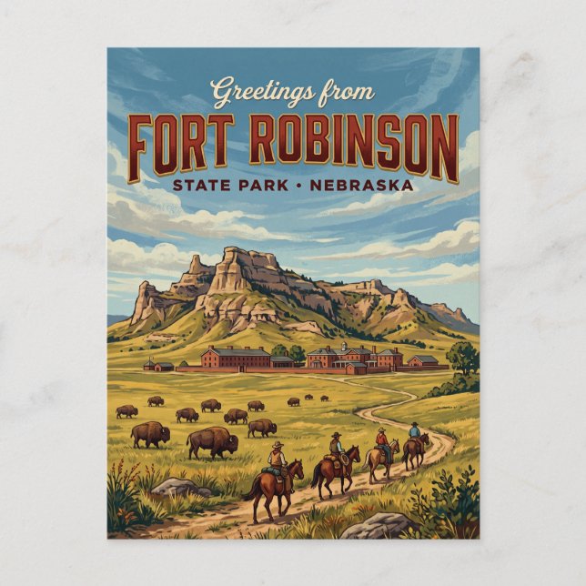 Fort Robinson State Park USA Postcard (Front)