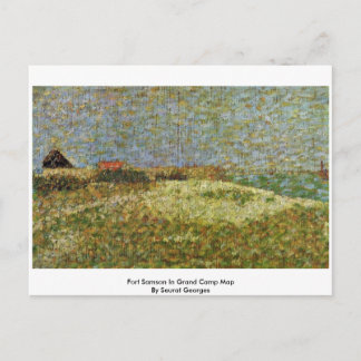 Fort Samson In Grand Camp Map By Seurat Georges Postcard
