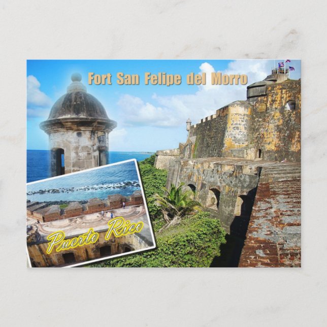 Fort San Felipe del Morro, Puerto Rico Postcard (Front)