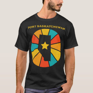 Fort Saskatchewan Alberta Canada Vintage Distresse T-Shirt