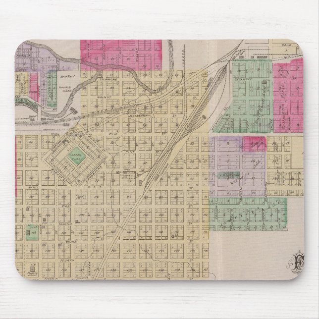 Fort Scott, Bourbon County, Kansas Mouse Mat (Front)