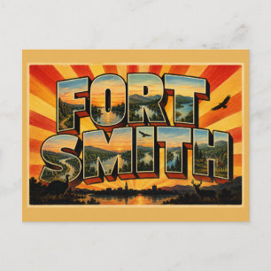 Fort Smith Arkansas River Valley Mountain Art Postcard