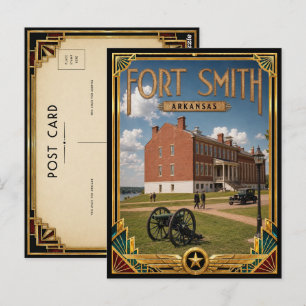 Fort Smith Arkansas Vintage Art Deco Golden Age Postcard