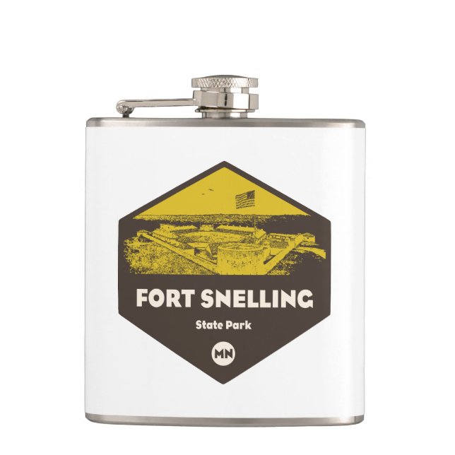 Fort Snelling State Park Minnesota Hip Flask (Front)