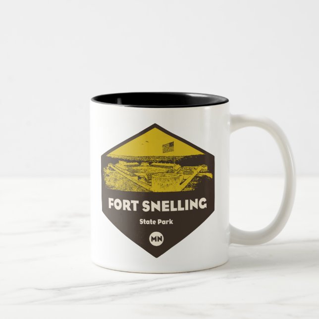 Fort Snelling State Park Minnesota Two-Tone Coffee Mug (Right)