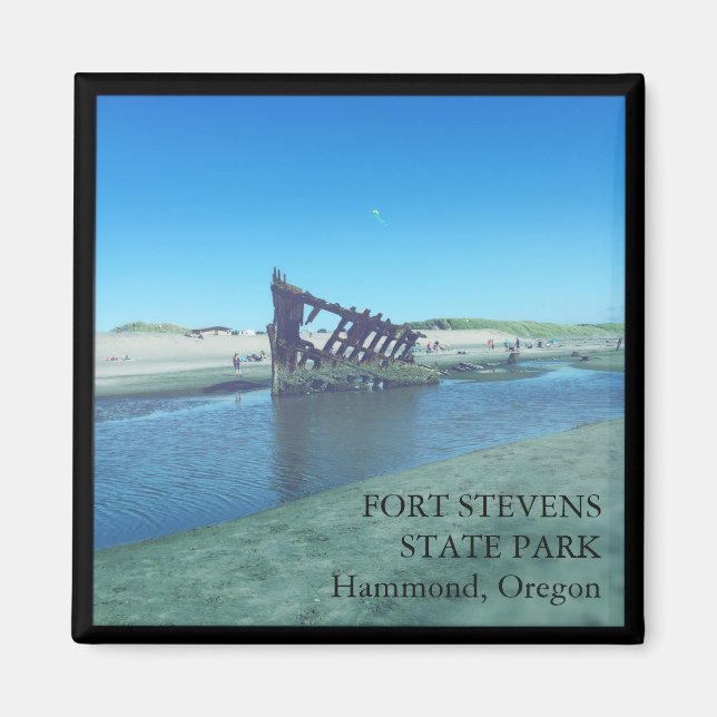 Fort Stevens State Park Oregon 2 inch Magnet (Front)