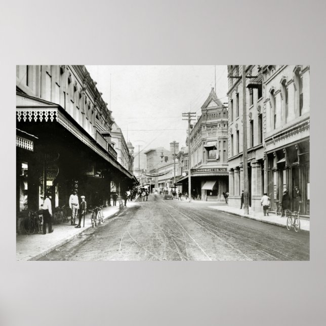 Fort Street, Honolulu, 1900 Poster (Front)