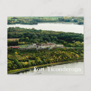 Fort Ticonderoga Autumn Lake Champlain Personalise Postcard