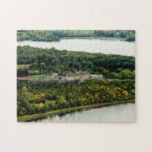 Fort Ticonderoga Lake Champlain Adirondacks Autumn Jigsaw Puzzle