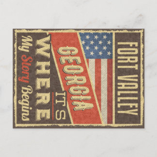 Fort Valley Georgia Postcard