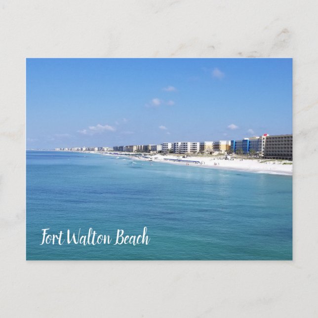 Fort Walton Beach Coastline Postcard (Front)
