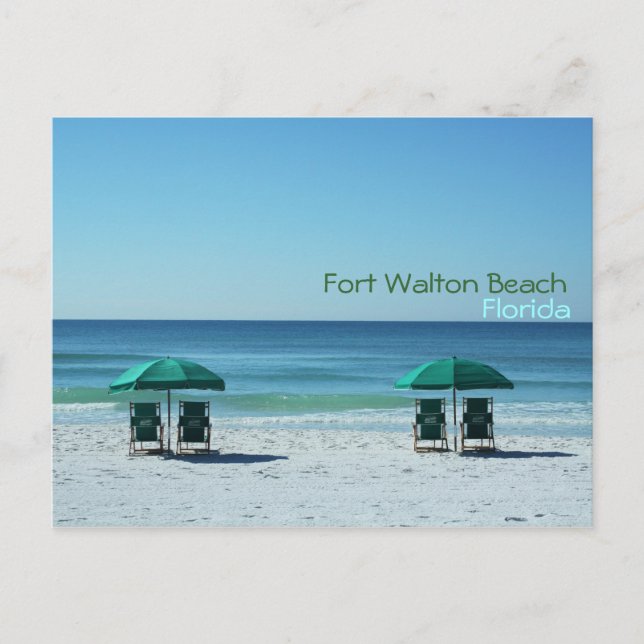 Fort Walton Beach Florida Chairs Postcard (Front)