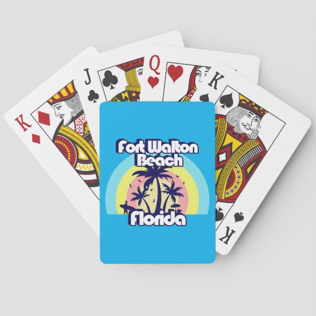 Fort Walton Beach Florida Playing Cards (Back)