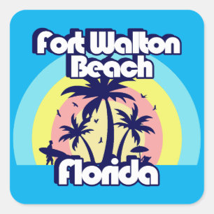 Fort Walton Beach Florida Square Sticker