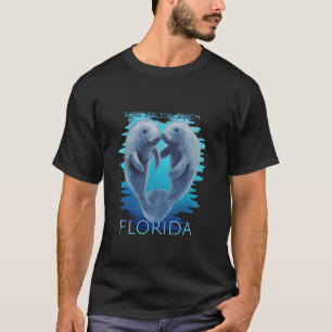 Fort Walton Beach Florida Vacation Cute Manatees S T-Shirt