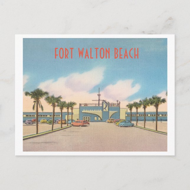 Fort Walton Beach Florida vintage Postcard (Front)