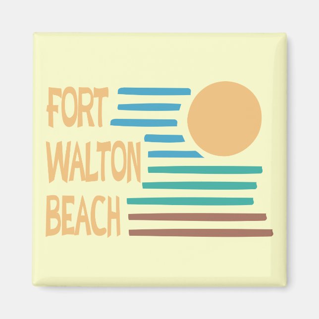 Fort Walton Beach geometric design Magnet (Front)