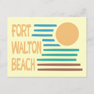 Fort Walton Beach geometric design Postcard